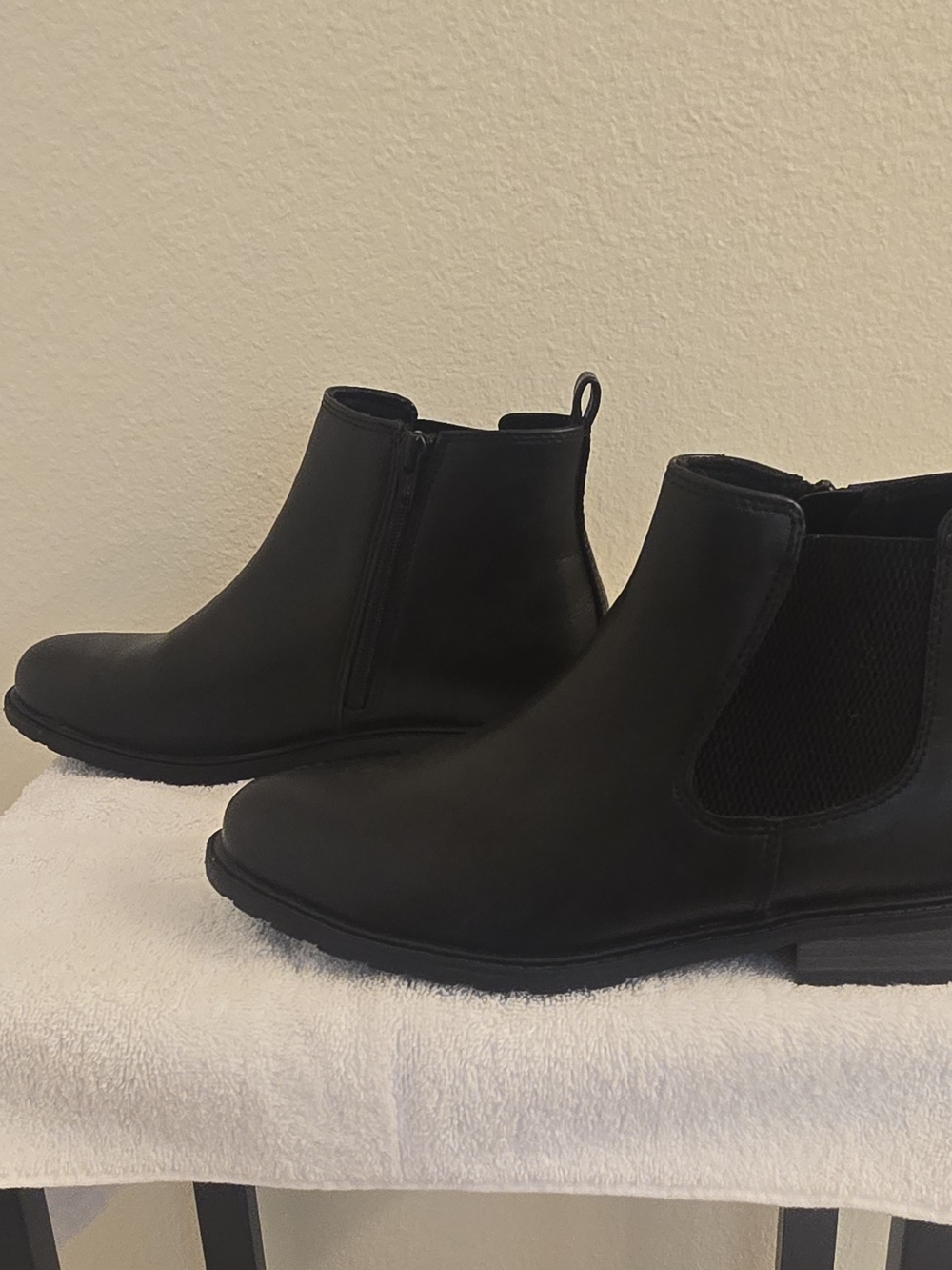 Sonoma Black Brantlee Chelsea Ankle Boots Zipper Round Toe Women's US 8.5M - Picture 4 of 10
